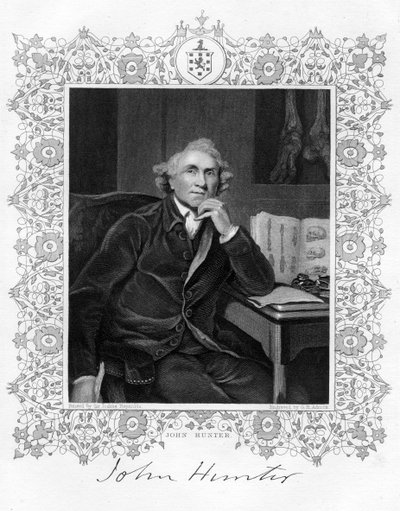 John Hunter 1728-1793, İskoç cerrah, 19. yüzyıl. by G. H. Adcock