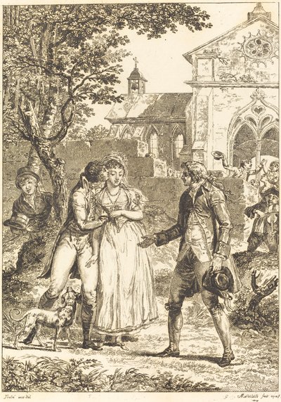 Öpücük geri döndü: Öpücük hazır by G. Mallesteste after Jacques Louis François Touzé