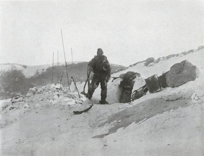 Igloo Kapısında Browning, 1912, 1913 by G. Murray Levick