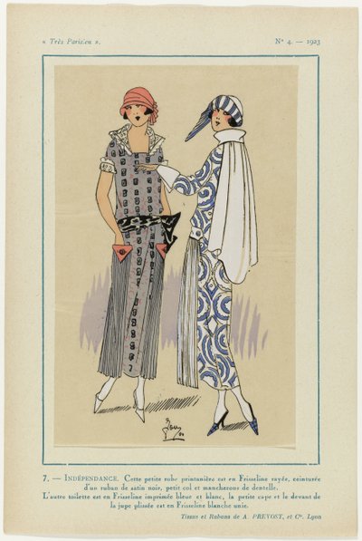 Çok Parisli, 1923, No. 4: 7- BAĞIMSIZLIK. Bu küçük elbise... by G P. Joumard
