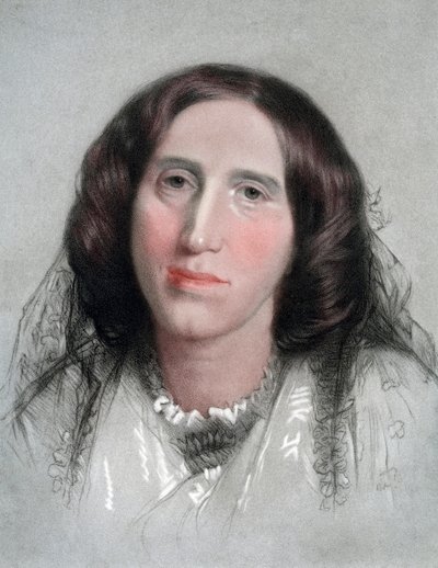 George Eliot, İngiliz romancı, 19. yüzyıl by G Sidney Hunt