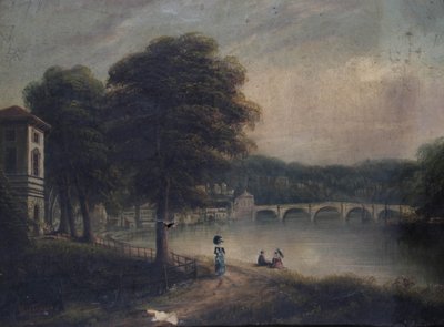 Cholmondeley Walk, Richmond, Surrey tarafından Asgill House, Richmond Köprüsü