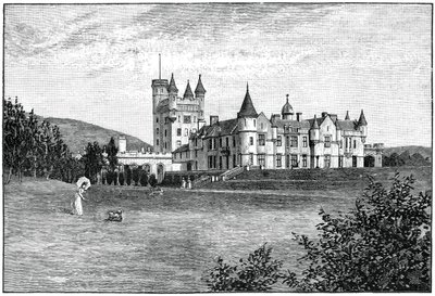 Kuzeybatıdan Balmoral Kalesi, Aberdeenshire, İskoçya, 1900. by G. W. Wilson and Company