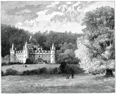Inveraray Kalesi, Batı İskoçya, 1900. by G. W. Wilson and Company