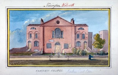 Camden Şapeli, East Lane, Southwark, Londra, 1825 by G Yates