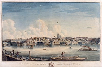 Yeni Londra Köprüsü, Londra, 1827 by G Yates