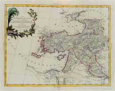 Anadolu, Gürcistan, Ermenistan, Kürdistan, Diarbec, Irak-Arabi, Suriye dahil olmak üzere Asya Türkiye, G. Zuliani tarafından Venedik