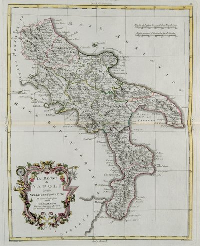 Napoli Krallığı illere ayrılmıştır, G. Zuliani