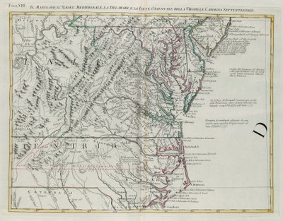 Maryland, güney New Jersey, Delaware ve Virginia ve Kuzey Carolina