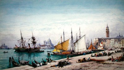 Venezia (kağıt üzerine sulu boya) by Gabriel Carelli