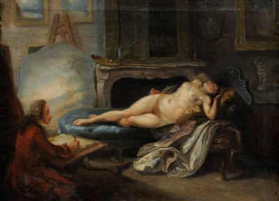 Özel Akademi, 1755. by Gabriel Jacques de Saint Aubin