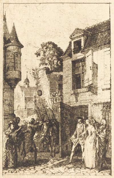 Asla her şeyi düşünmüyoruz by Gabriel Jacques de Saint Aubin