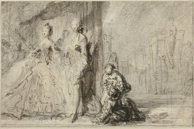 Bulvardaki Gezinti Yolu by Gabriel Jacques de Saint Aubin