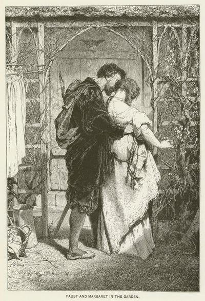 Bahçede Faust ve Margaret by Gabriel Max