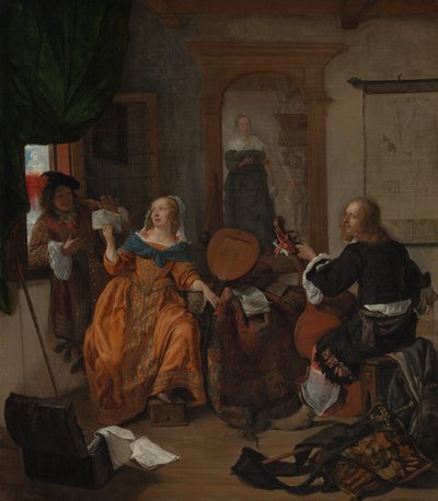 Müzikli Parti by Gabriel Metsu