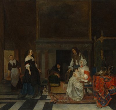 Kreş Ziyareti by Gabriel Metsu