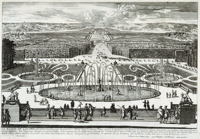 Versay kalesinin bahçelerindeki Latona havzası - Perelle tarafından, 17. yüzyılın sonlarında by Gabriel Perelle