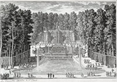 St Cloud bahçelerindeki yeni şelaleler (Bizimkilerden) - Perelle tarafından, 17. yüzyılın sonları by Gabriel Perelle