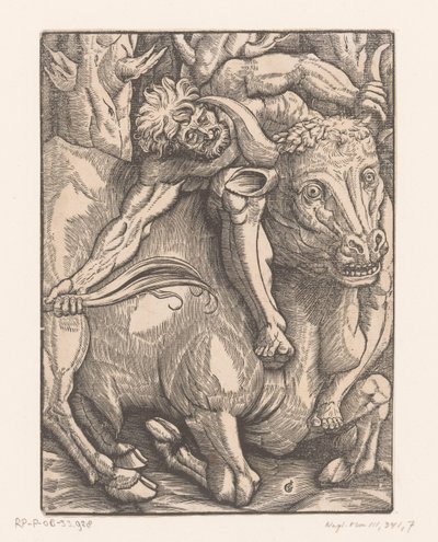 Herkül, Herkül'ün Acheloüs İşçileri ile güreşiyor (dizi adı) by Gabriel Salmon