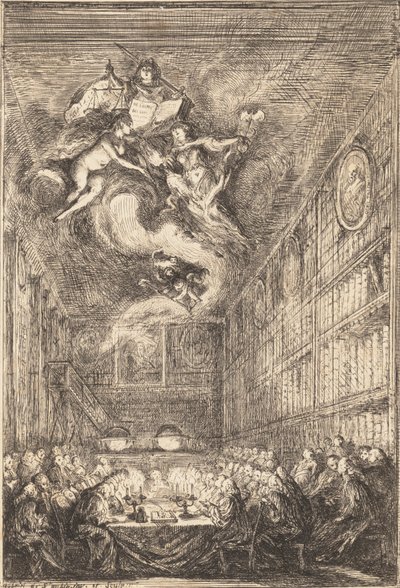Avukatlar Konferansı, 1776. by Gabriel de Saint Aubin