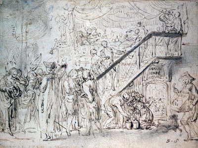 Büyük Kafe 1759 by Gabriel de Saint Aubin