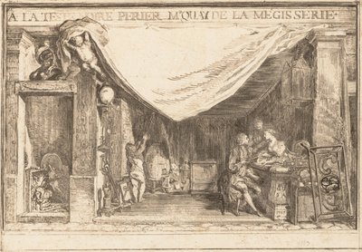 M.Périer Dükkanı, Demir İşi Tüccarı, 1767. by Gabriel de Saint Aubin