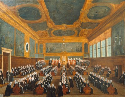 Pregadi Konseyi, Gabriel Bella (1730-1799), tuval üzerine yağlıboya, 96x149 cm by Gabriele Bella