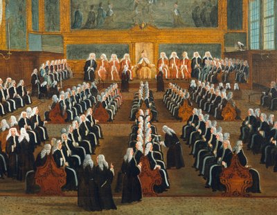 Pregadi Konseyi, Gabriel Bella (1730-1799), tuval üzerine yağlıboya, 96x149 cm by Gabriele Bella