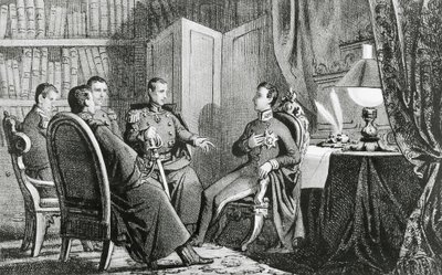 Carignano Prensi Charles Albert (1798-1849), liberal komploculara destek sözü veriyor, 6 Mart by Gabriele Castagnola