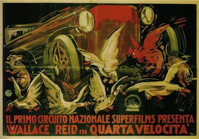 Wallace Reid, Double Speed Filminde, 1920 by Gabriele Galantara