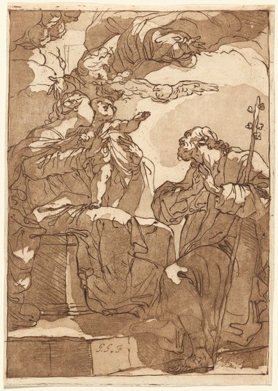 Baba Tanrı ile Kutsal Aile by Gaetano Gandolfi