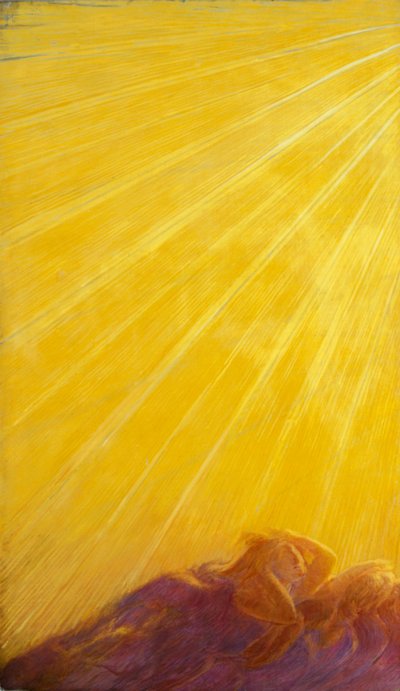 Meleklerin Düşüşü, Gaetano Previati (1852-1920) Sol taraftan detay by Gaetano Previati