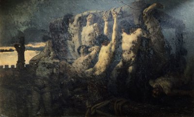 Krema Rehineleri, Gaetano Previati (1852-1920) by Gaetano Previati