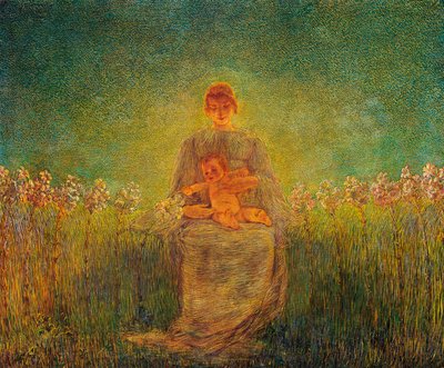 Lilyum Madonna by Gaetano Previati