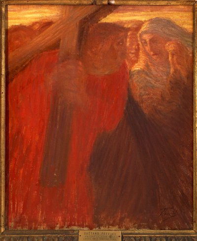 Dindar kadınların buluşması, Haç Durakları by Gaetano Previati