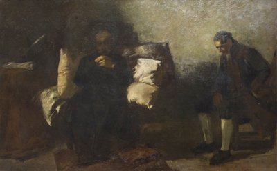 Carlo Alberto, Porto'nun son saatleri by Gaetano Previati