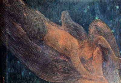 Gece, Gaetano Previati (1852-1920), petrol by Gaetano Previati