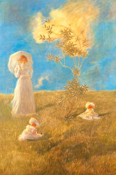 Sessiz, Gaetano Previati (1852-1920) by Gaetano Previati