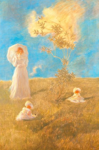 Sessiz, Gaetano Previati (1852–1920), by Gaetano Previati