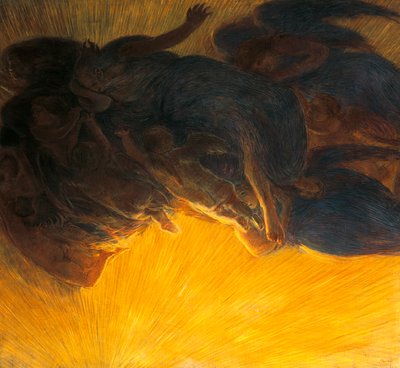 ışığın yaratılması by Gaetano Previati