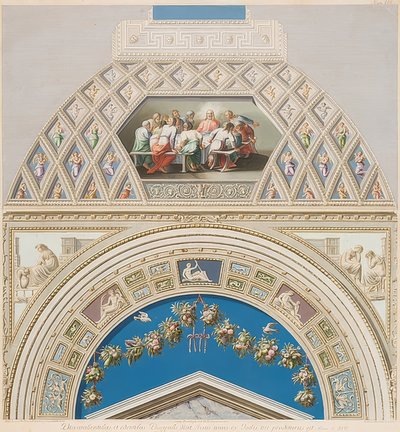 Son Akşam Yemeği ile çerçeve ve kasa. 1774 by Gaetano Savorelli