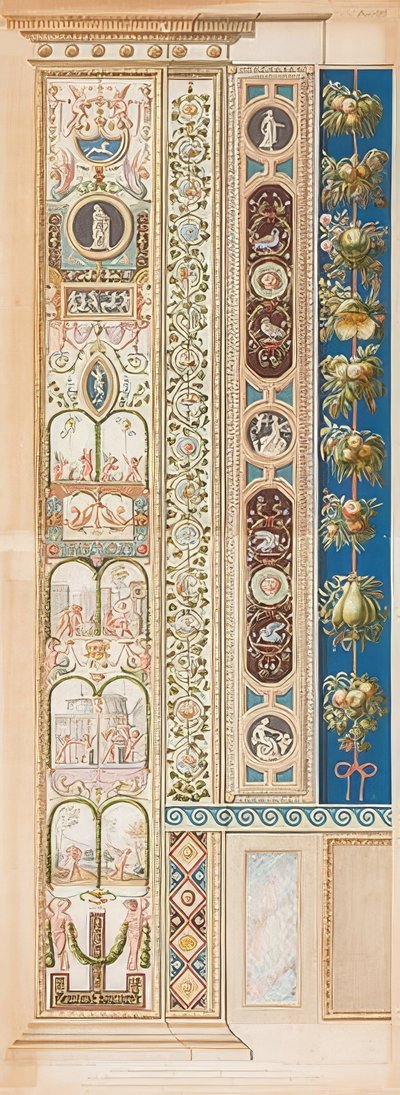 Pilaster Loggia VIII (çocuk gruplarıyla dekorasyon) by Gaetano Savorelli