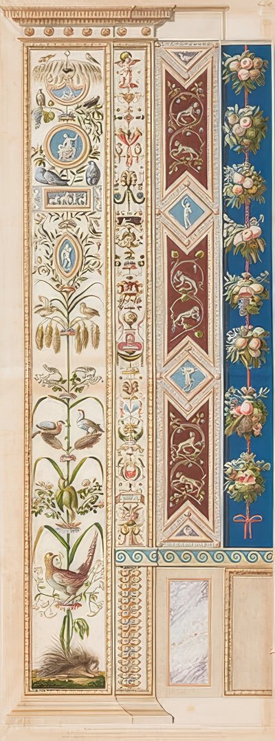 Pilaster Loggia XI (kirpi ile dekorasyon) by Gaetano Savorelli