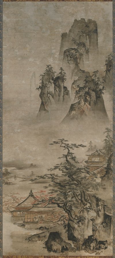 Manzara: dağlar, dere ve evler by Gakuo Zokyu