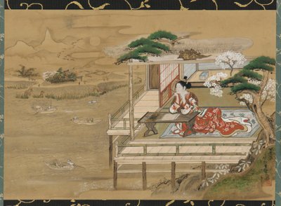 Murasaki Shikibu bileşeni yeni g te te f Genji Ishiyamadera