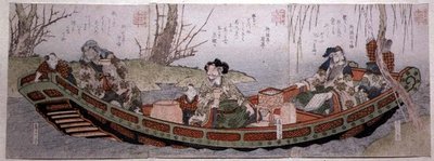 Sendai Grubu Üçlü Parçası: Shu Krallığının Üç Kahramanı, c.1818-30 (tahta baskı) by Gakutei Harunobu