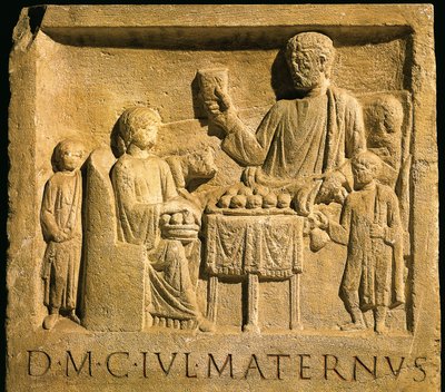 Rölyef tasviri ziyafet, Roma uygarlığı by Gallo-Roman