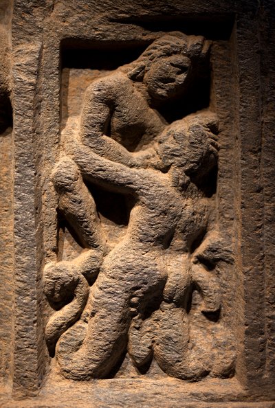 Triton. Alçak kabartmalı heykel, Gandhara (Pakistan) sanatı, 2.-3. yüzyıl. Kore Ulusal Müzesi, Seul (Güney Kore). by Gandhara School