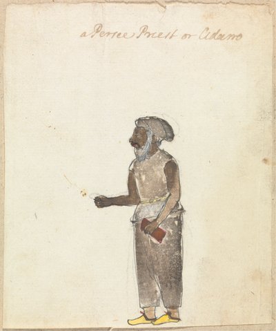 Bir Parsee Rahibi veya Adam by Gangaram Chintaman Tambat