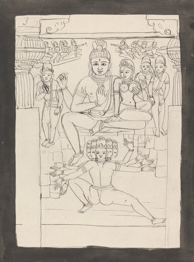 Mahdew Paswutee ve Raoun'un Hikayesinin Başka Bir Temsili by Gangaram Chintaman Tambat
